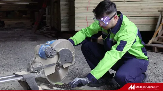 Guante de trabajo de seguridad resistente a cortes, resistente a cortes, con revestimiento de nitrilo liso industrial En388 Hppe